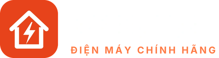 Logo Điện Máy Volta nền tối